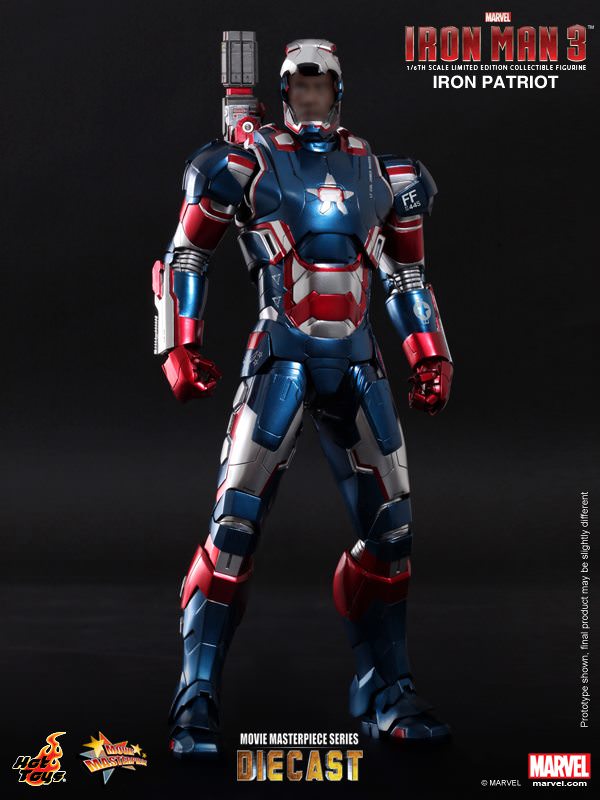 Hot Toys Iron Man 3 MMS195D01 Iron Patriot 1/6th Scale Limited Edition Collectible Figure