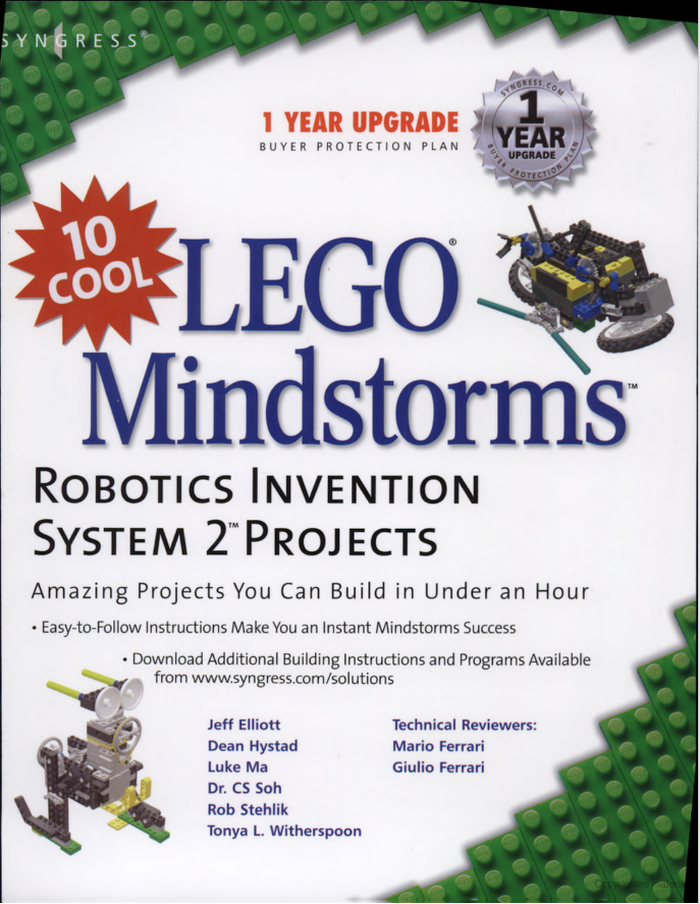 10 Cool Lego Mindstorms: Robotics Invention System 2 Projects