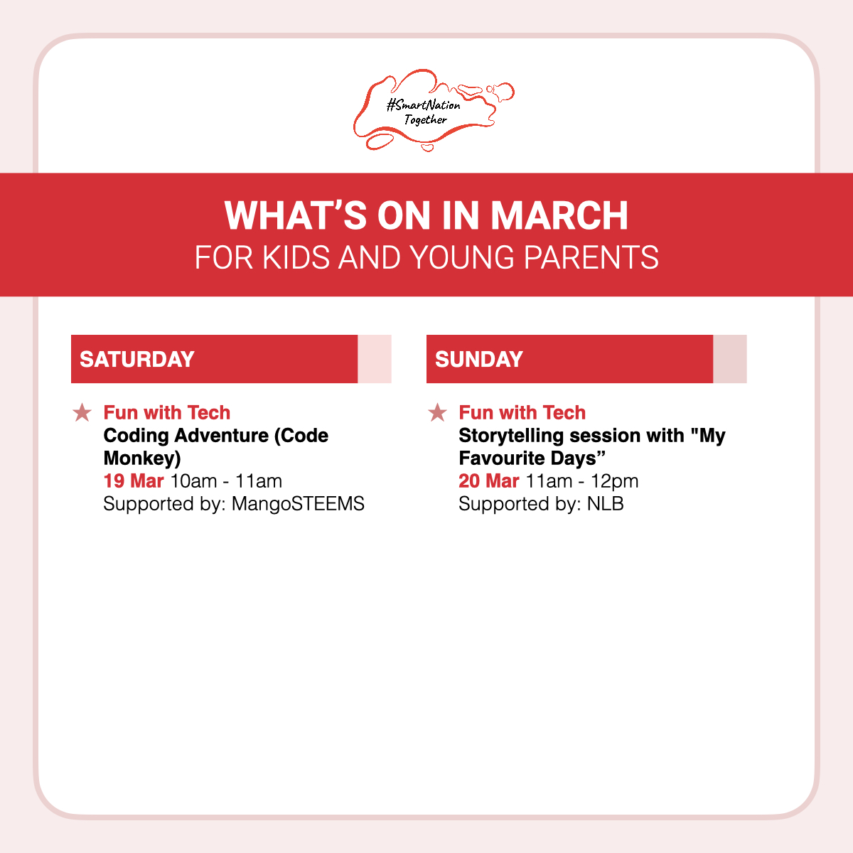 List of free webinars in March for kids