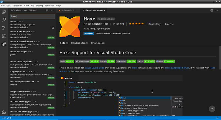 Get started with Haxe