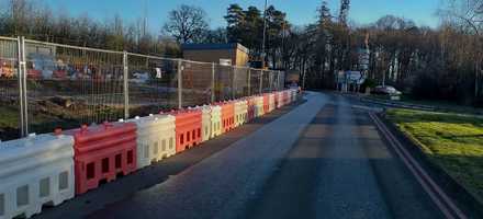 RB22 Crash Tested Water Filled Barrier Installation – Beaconsfield