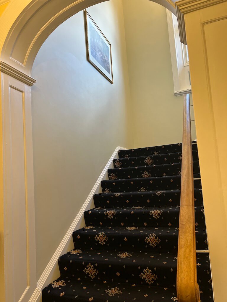 Bottom of the stairs