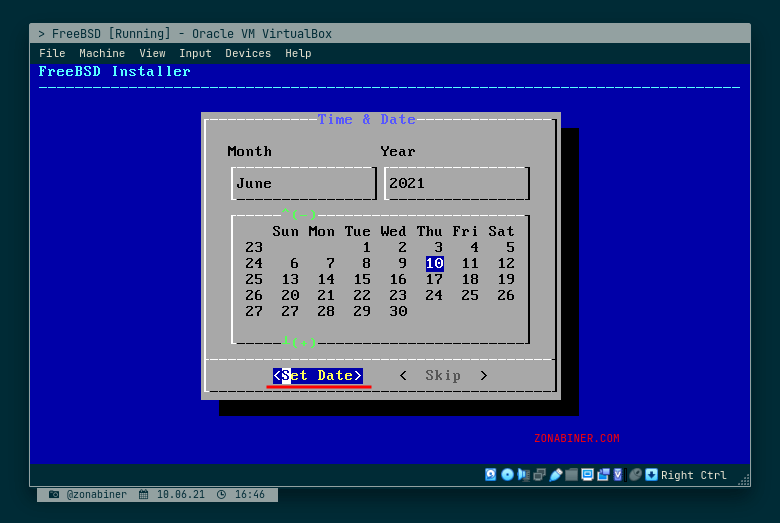Configure Date Configure Date