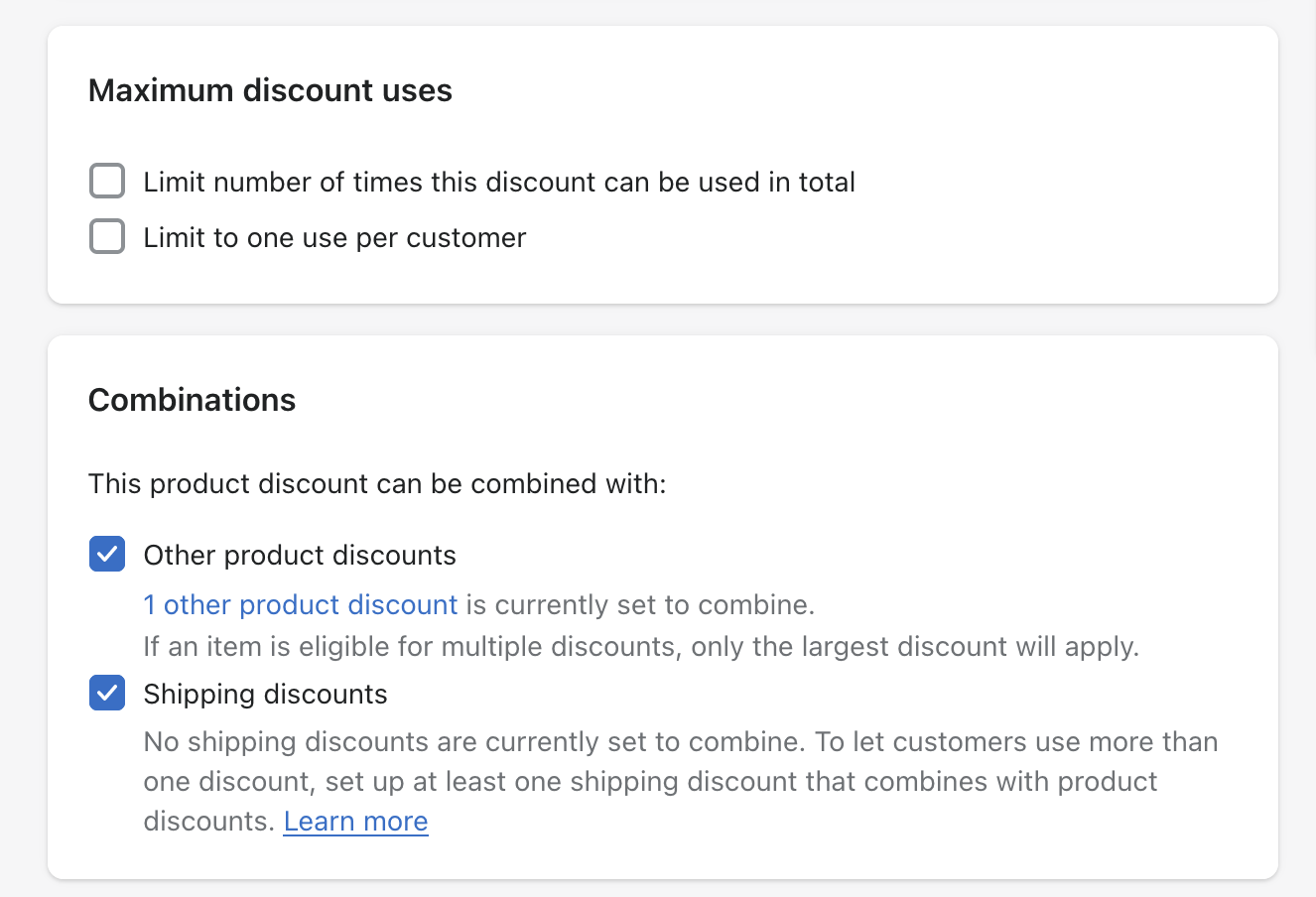 Combine discount with another discount classes on Shopify