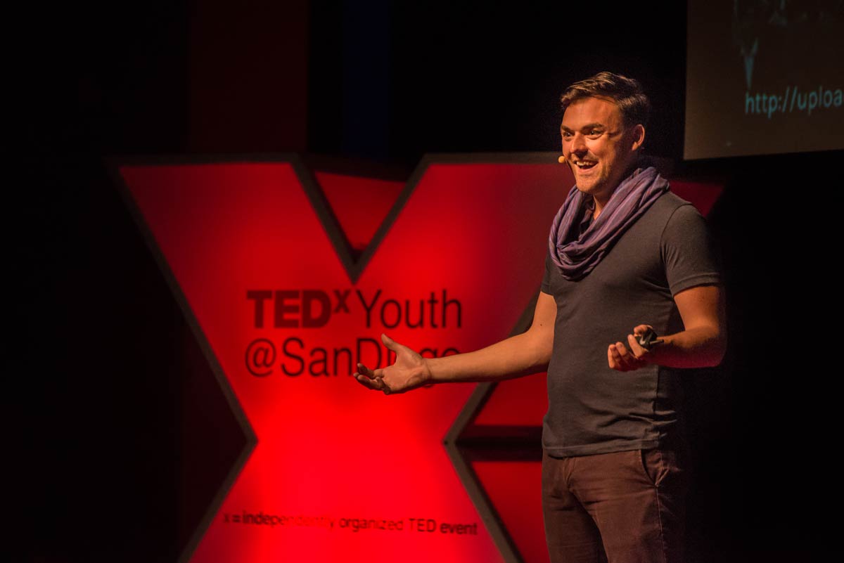 Photo of Sam Killermann at TEDxYouth San Diego
