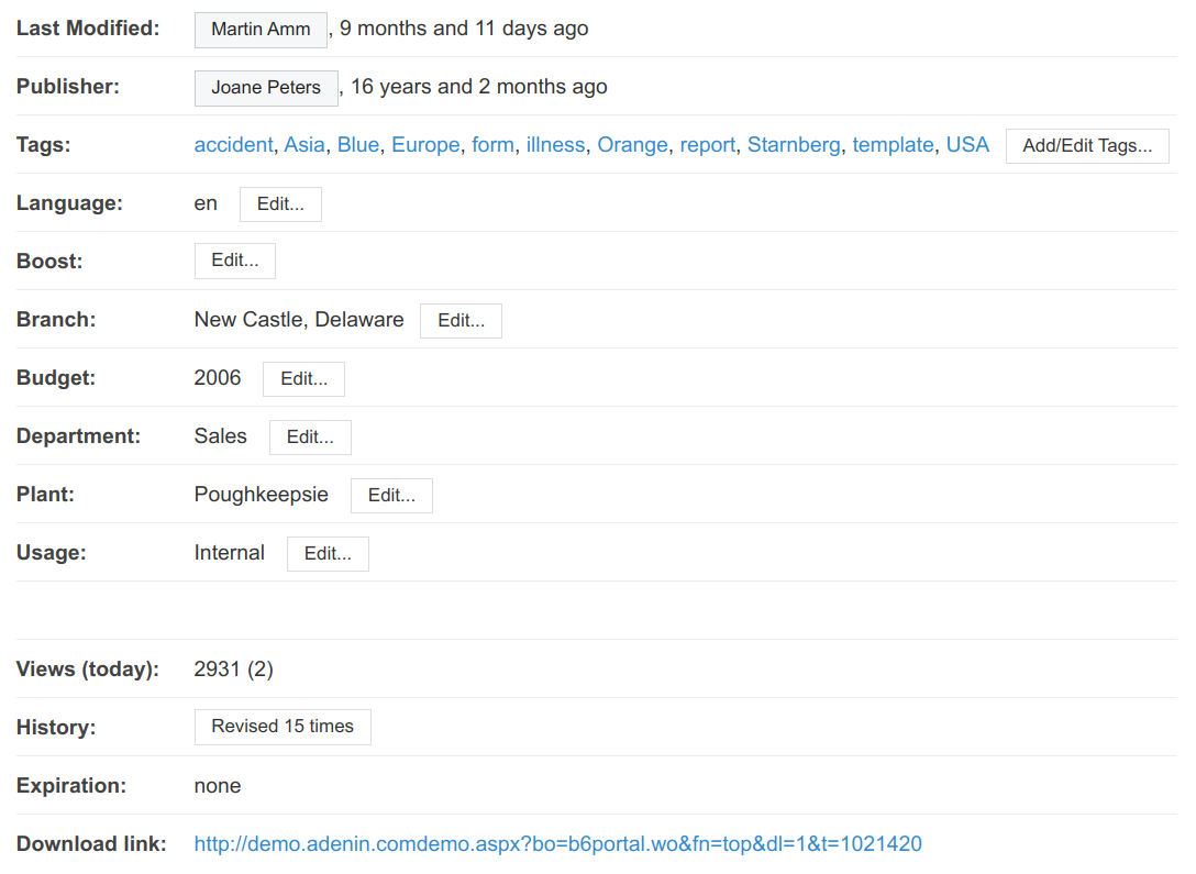 Metadata