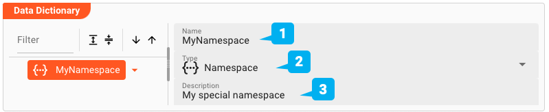 Declare namespace (Service Aerospike)