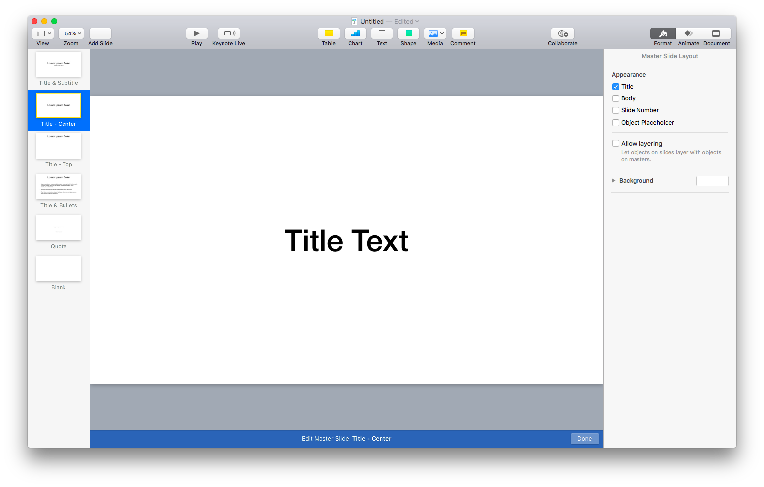 simpler themes in keynote