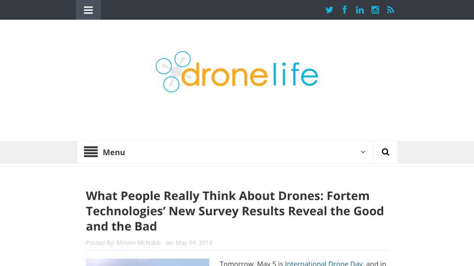What People Really Think About Drones: Fortem Technologies' New Survey Results Reveal the Good and the Bad