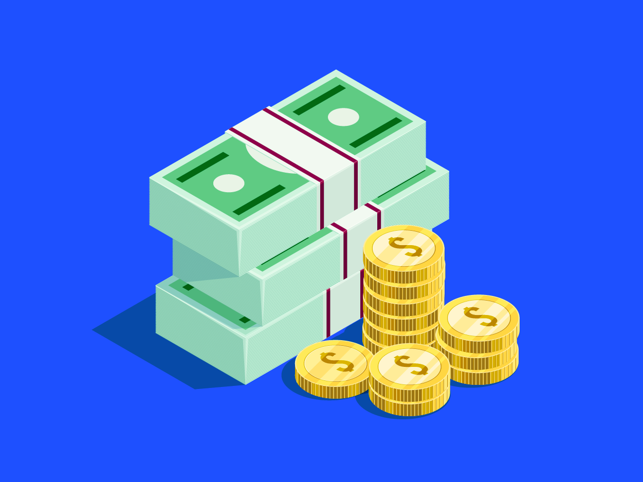 Money and Coins illustration