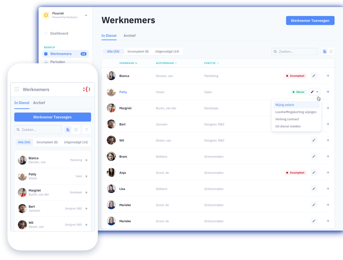 werknemers feature