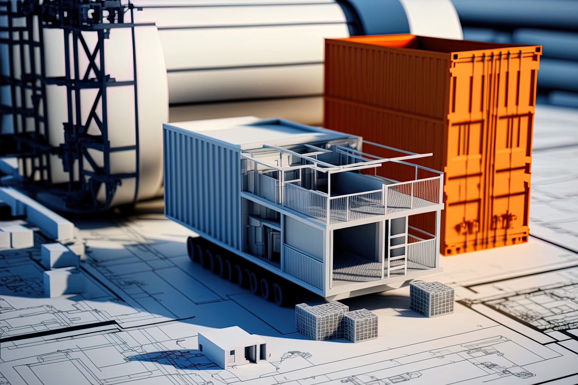 image of a tiny set of industrial containers for MiniKube