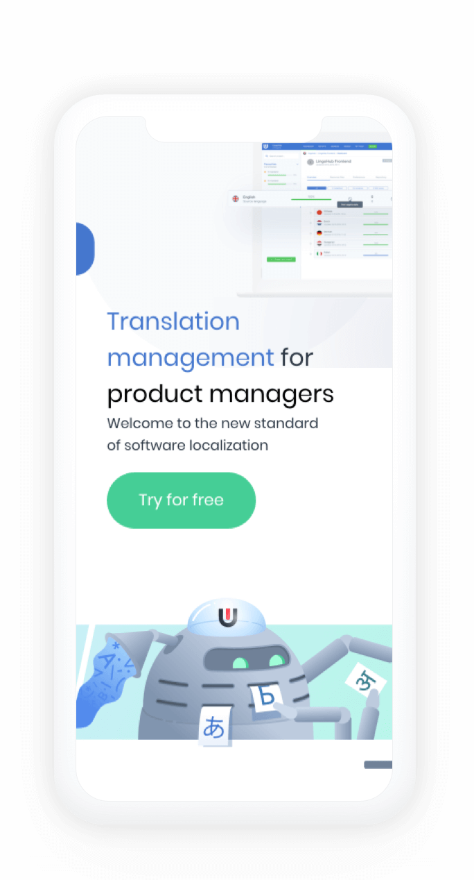 LingoHub mobile screen
