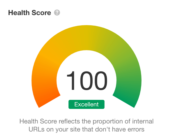 new louisa site health score of 100