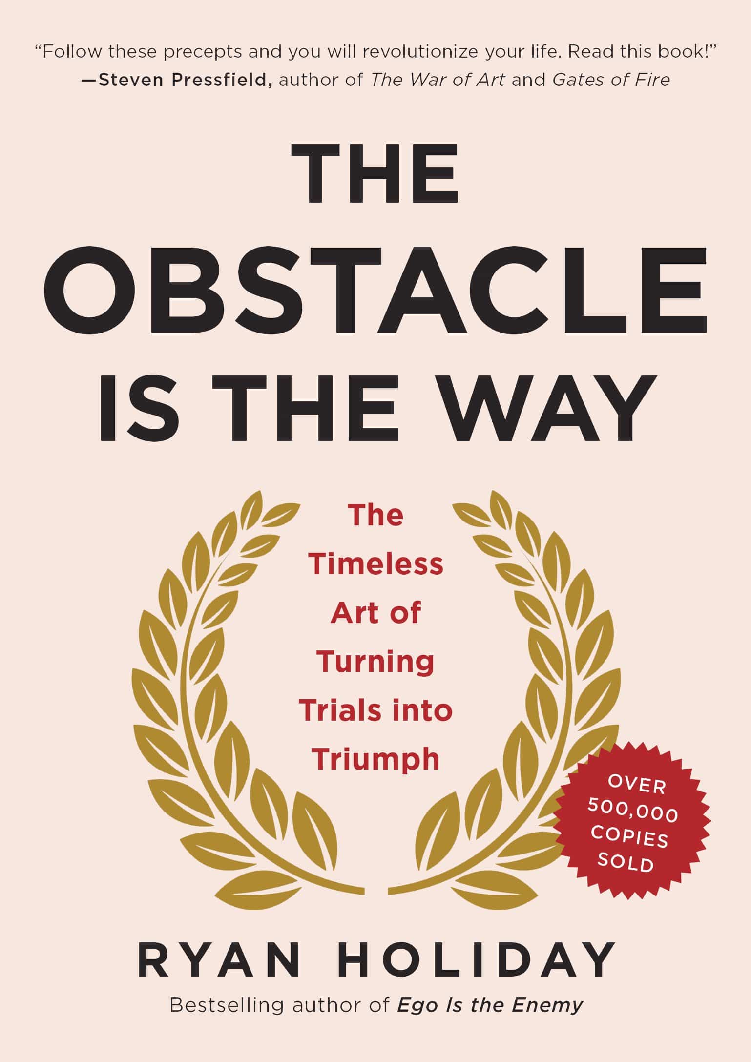 The cover of The Obstacle is the Way