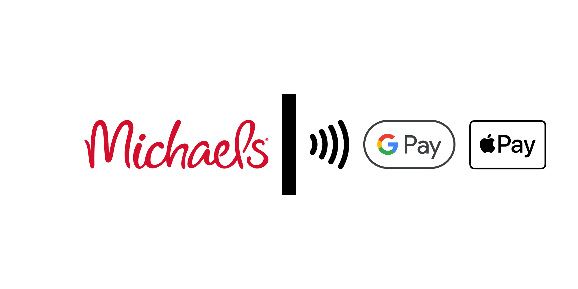 Michaels accepts contactless payments, as well as Google Pay & Apple Pay online/in-app.
