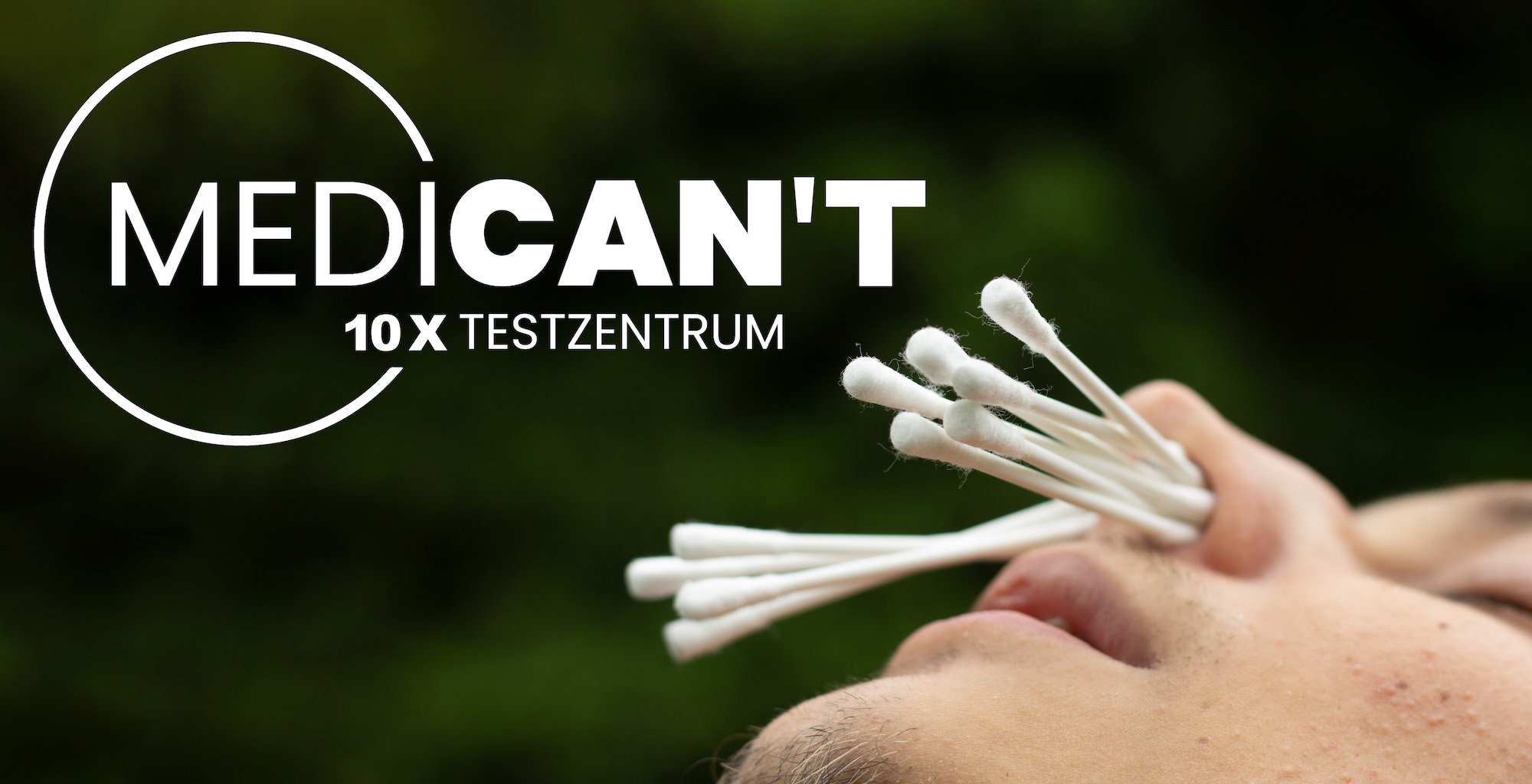 zu viele Teststäbchen in einer Nase