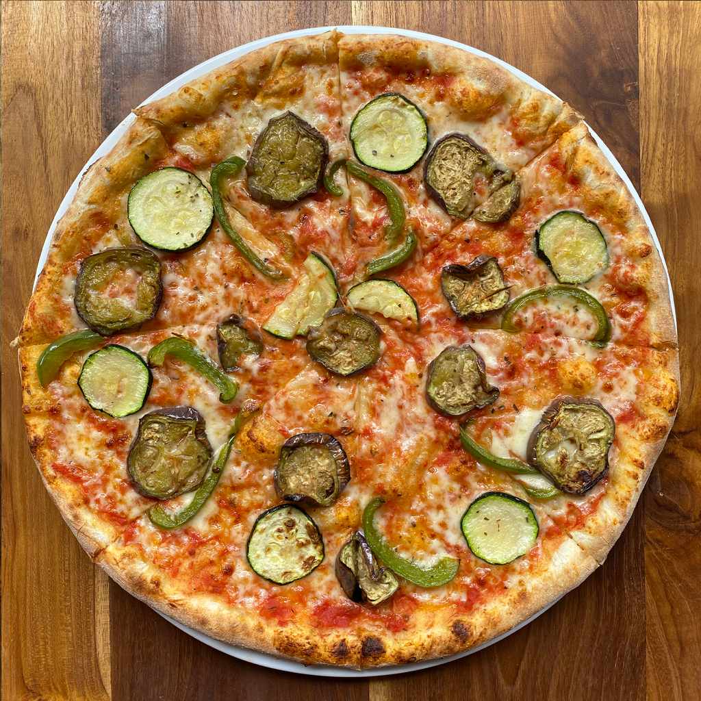 pizza: vegetariana