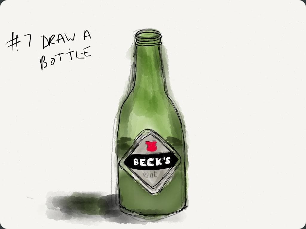 EDM #7 Draw a bottle, jar or tin from the kitchen