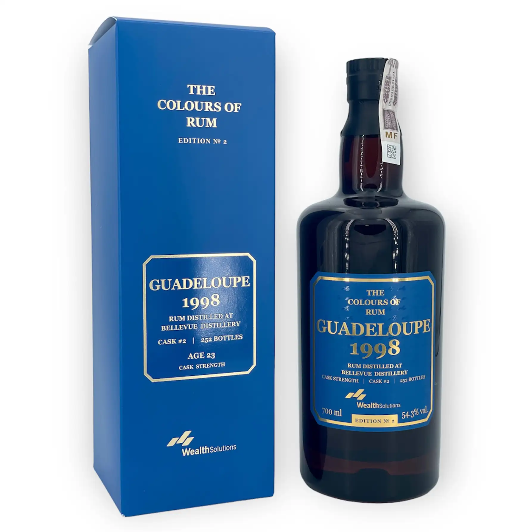 Image of the front of the bottle of the rum Guadeloupe No. 2
