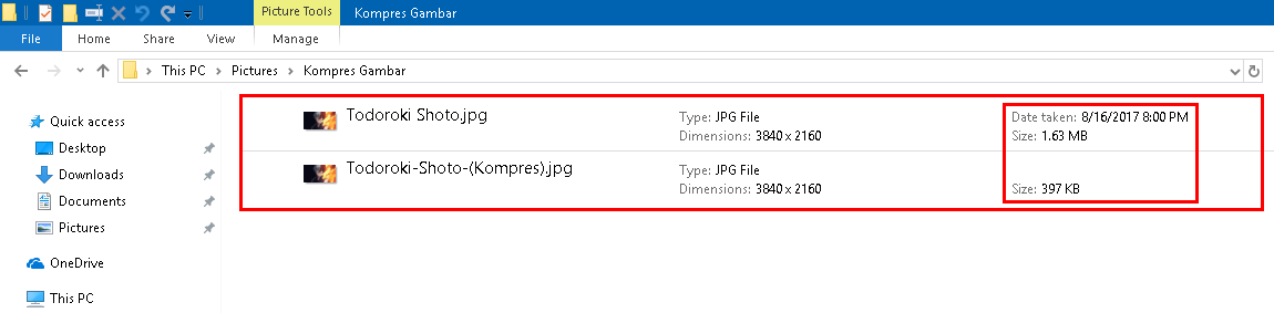 Hasil Kompres Gambar