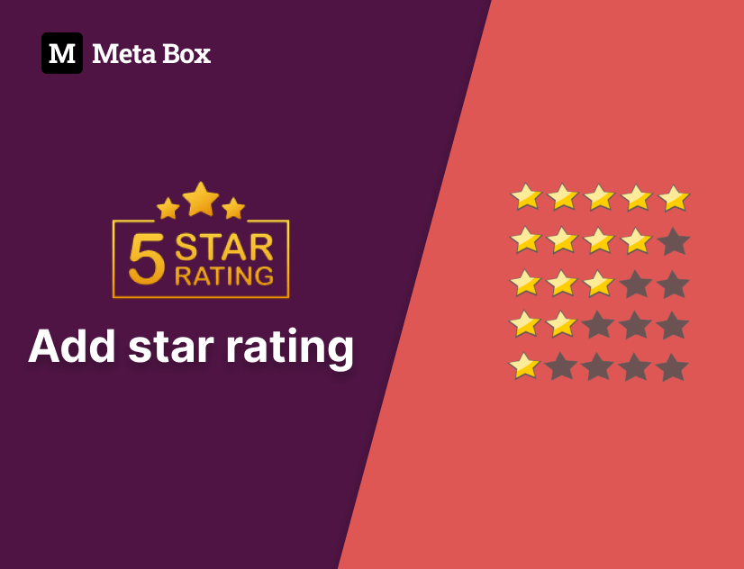 adding star rating fields to Meta Box