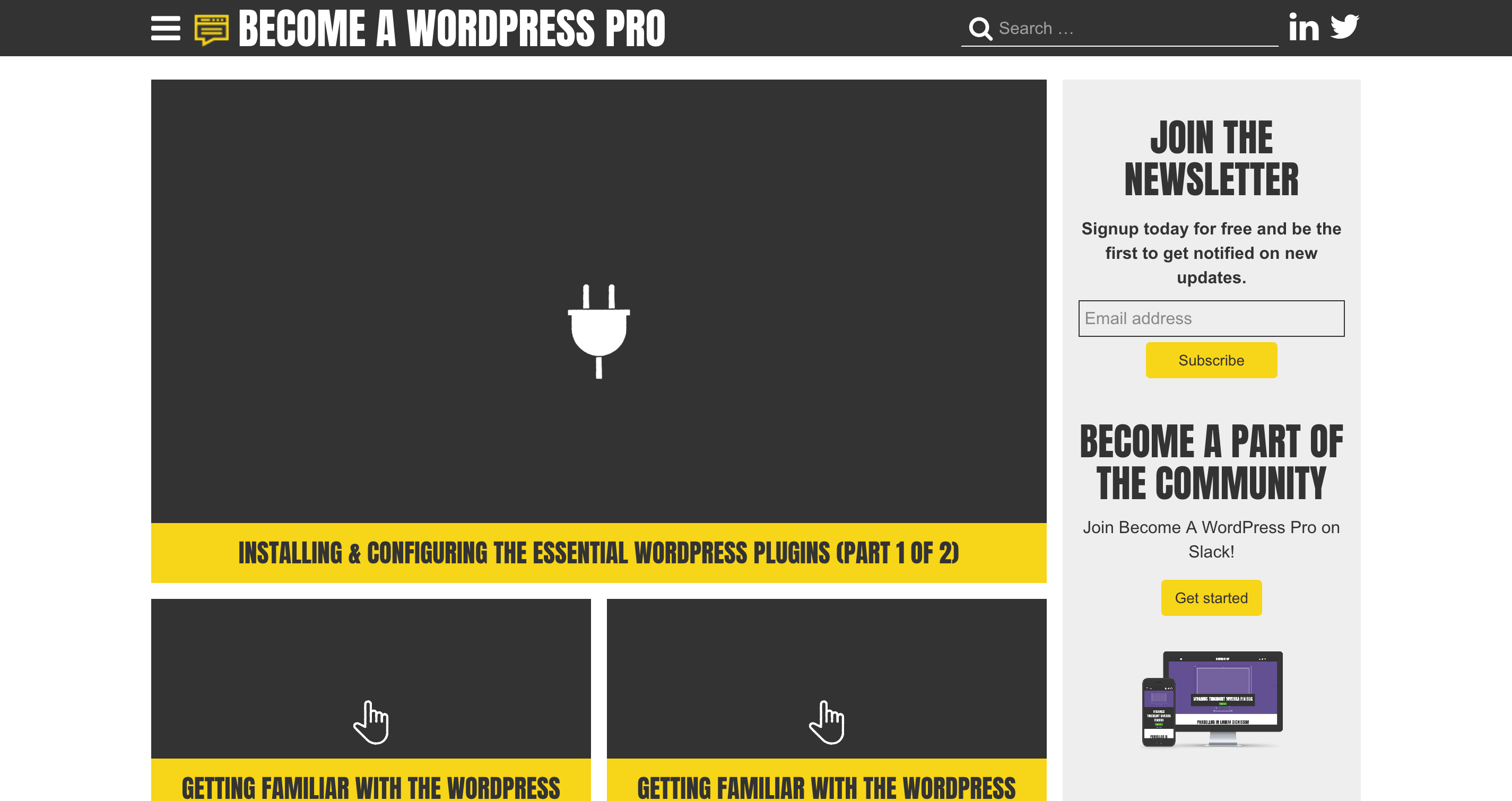 Become A WordPress Pro blog