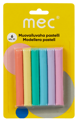 mec Muovailu­vaha pastelli 6 kpl