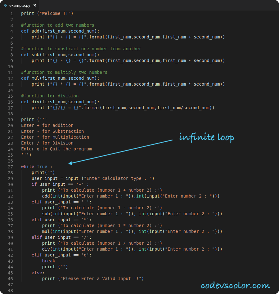 Проект калькулятор на python