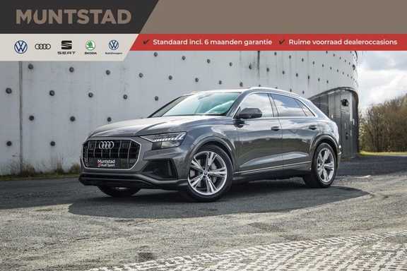 Audi Q8 55 TFSI quattro 340PK | Pano.dak | S-Line | 360 Camera | Adapt.cruise | Head-Up | B&O Advanced Sound | Massage/ventilatie/verwarmde Stoelen | Matrix LED | Full option |