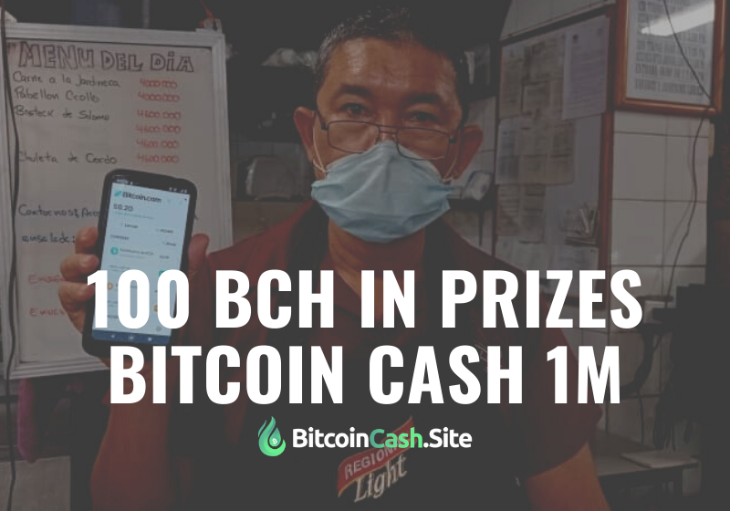 Bitcoin Cash 1M: 100 BCH in Prizes Up for Grabs