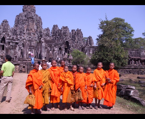 Cambodia  Angkor Monks 14