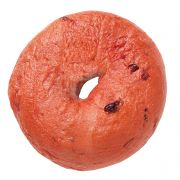 red yeast and cranberry bagel