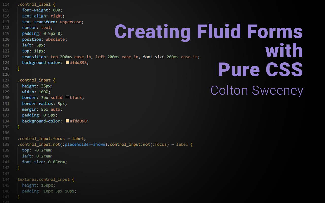 Creating Fluid Forms with Pure CSS- Featured Shot