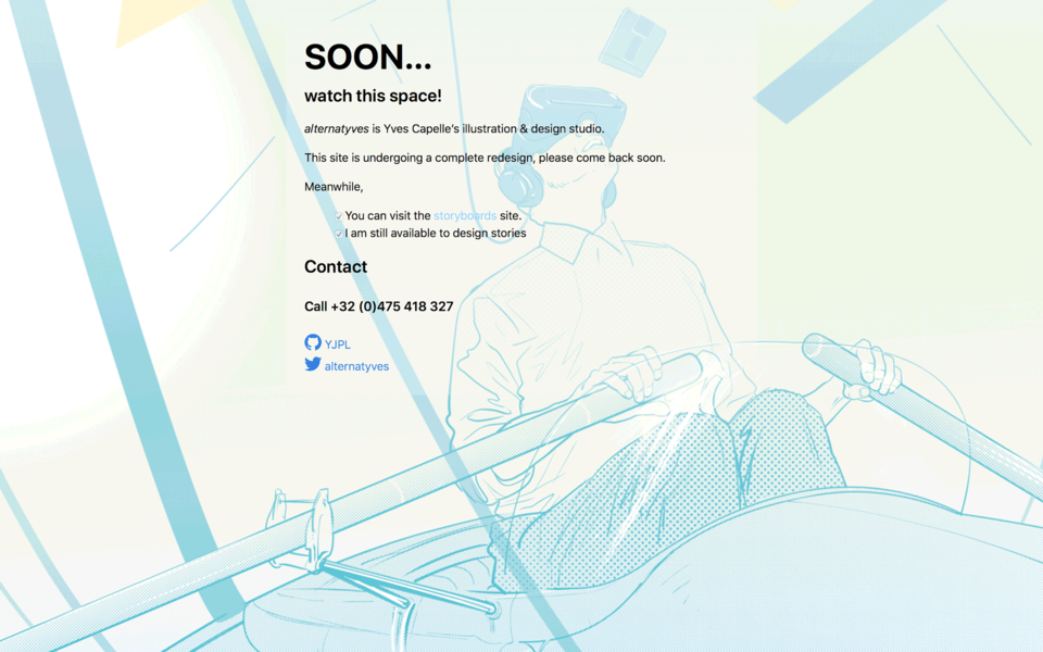 Coming soon page template for Jekyll, sample
