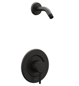 image MOEN Align Single-Handle Posi-Temp Shower Faucet Trim Kit in Matte Black Valve and Shower Head Not Includ