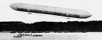 Le 1er Zeppelin, volant en 1900