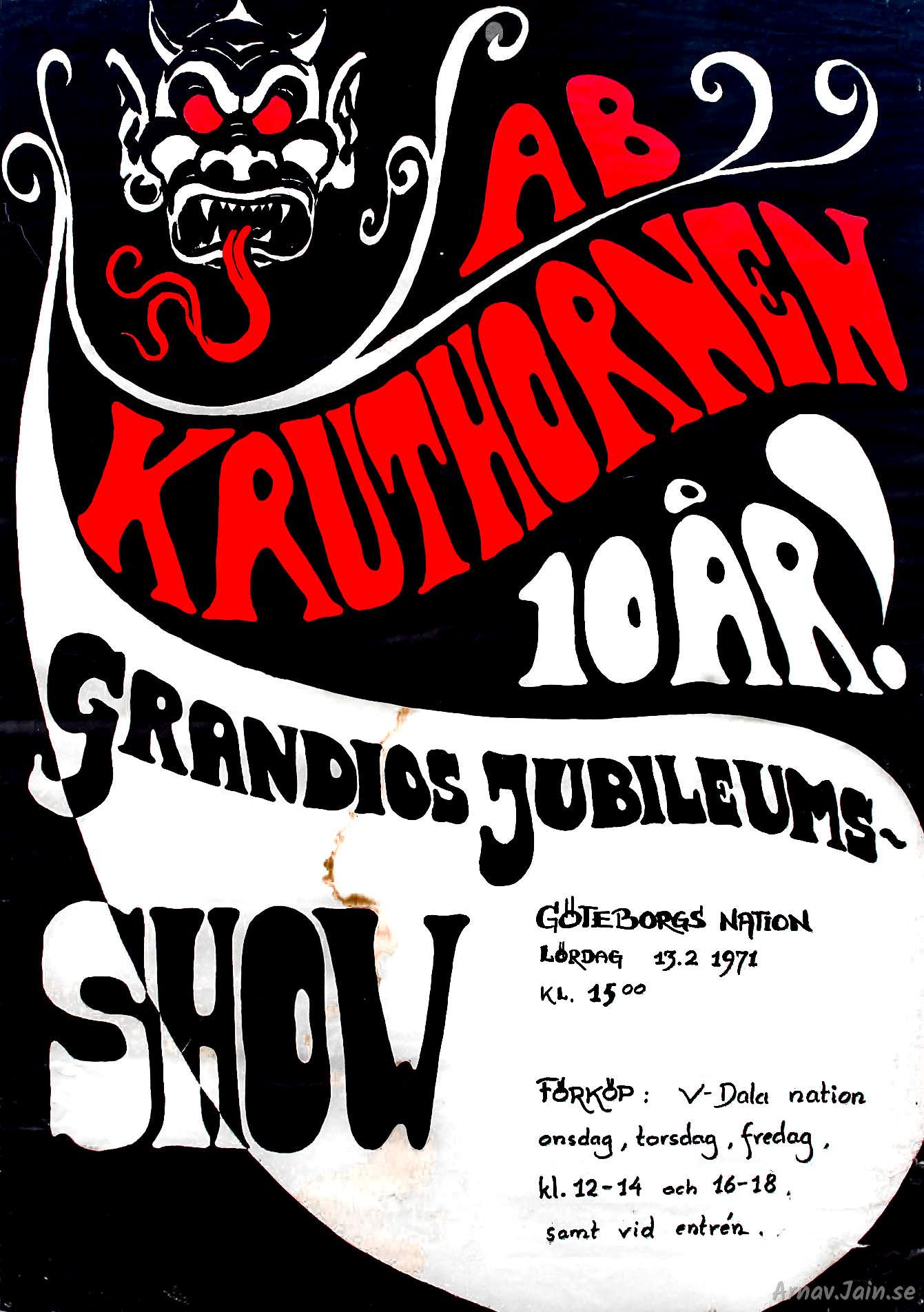 Affisch Kruthornen 10 år