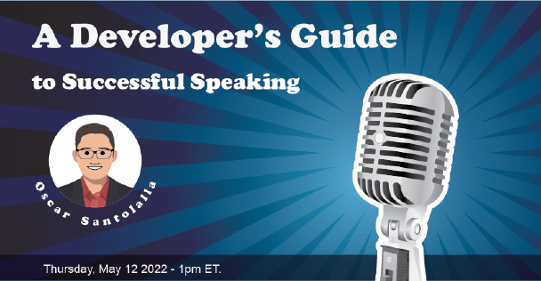 Banner for A Developer's Guide to Successful Speaking