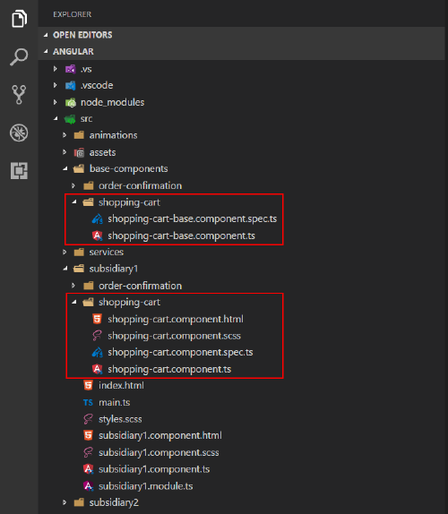 Code Sharing with MultiApp Angular Project Using Base Components