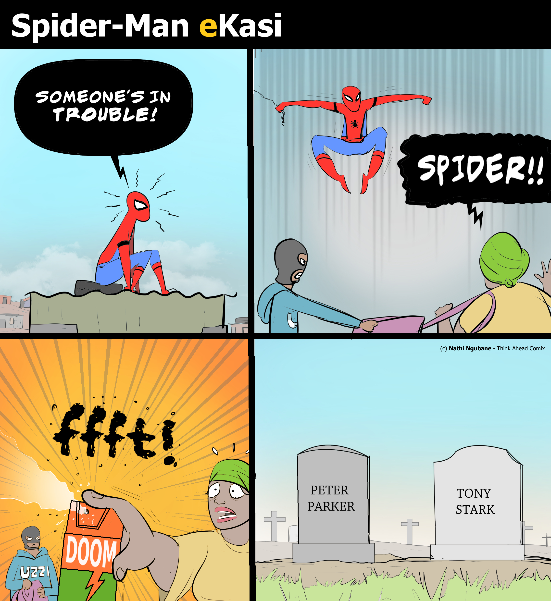Spider-Man in SA comic strip