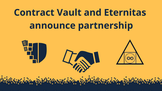 CONTRACT VAULT AND ETERNITAS ANNOUNCE PARTNERSHIP