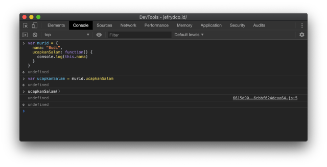 this Missing Re-assignment JavaScript