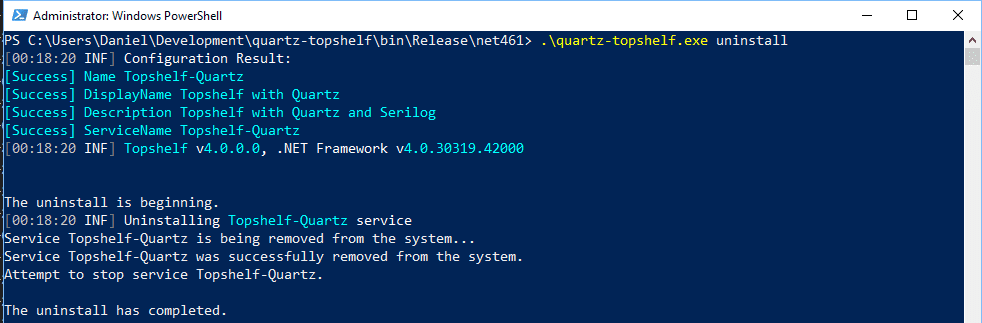 Scheduling with Quartz .NET Scheduler and Topshelf service using ...