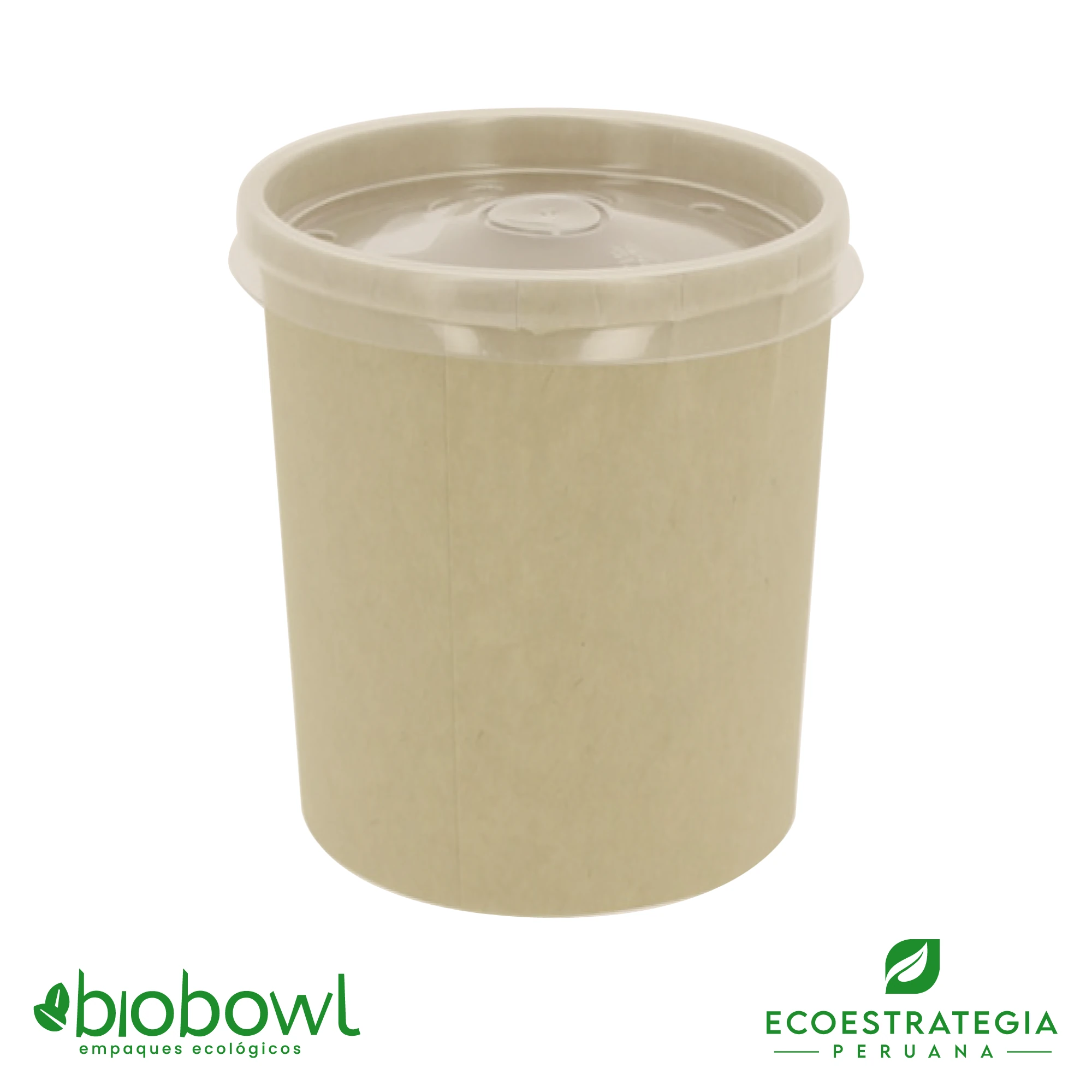Este envase biodegradable es un bowl 32oz hecho de bambú. Envases descartables con gramaje ideal, cotiza tus vasos para helados, táper para sopa, bowls sopero