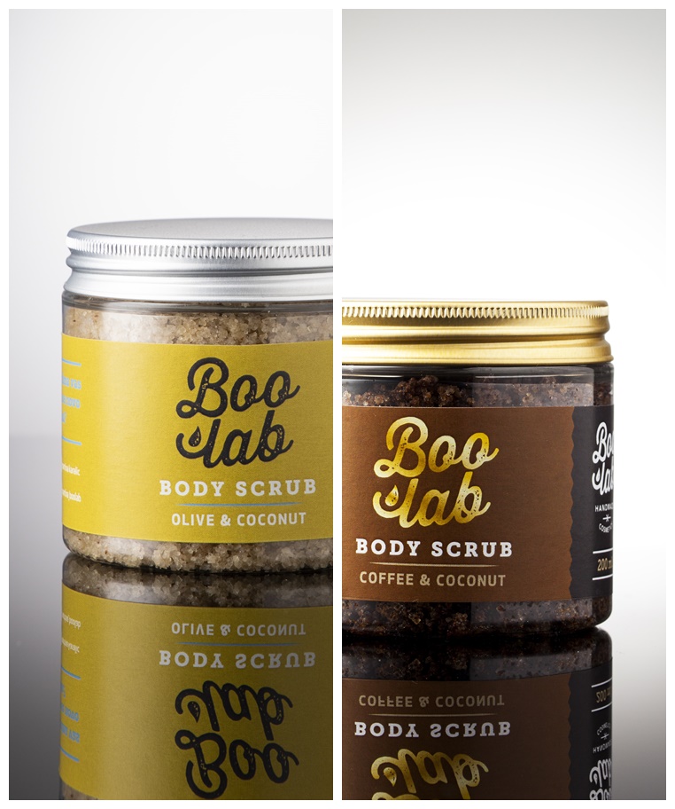 Boolab body scrub u originalnoj ambalaži.