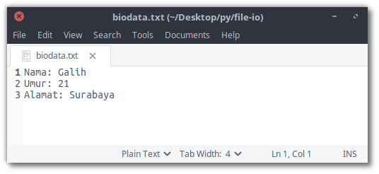 File biodata