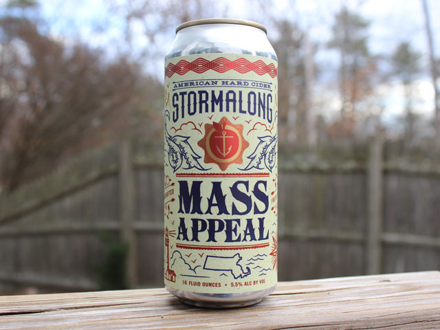 Mass Appeal, a Hard Cider brewed by Stormalong Cider
