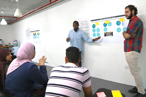 Refugees co-designing the course