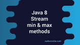 Java 8 Stream min and max method examples - CodeVsColor